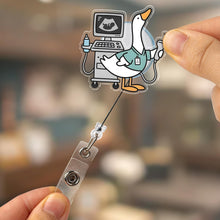 Ultrasound Tech Silly Goose Badge Reel, Sonographer Gift