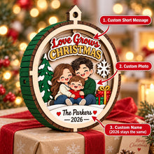 Personalized Christmas Ornament 2026, Custom Photo 3D Wooden Ornament, Baby First Christmas, Custom Name Holiday Keepsake
