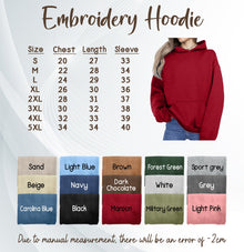 Custom Embroidered Couple Hoodies, Personalized Anniversary Gift for Him and Her, Matching Set for Couples