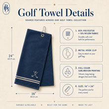 Custom Kid Face Golf Towel, Best Dad By Par Golf Gift, Funny Christmas Gift Ideas, Personalized Towel For Golf Lovers