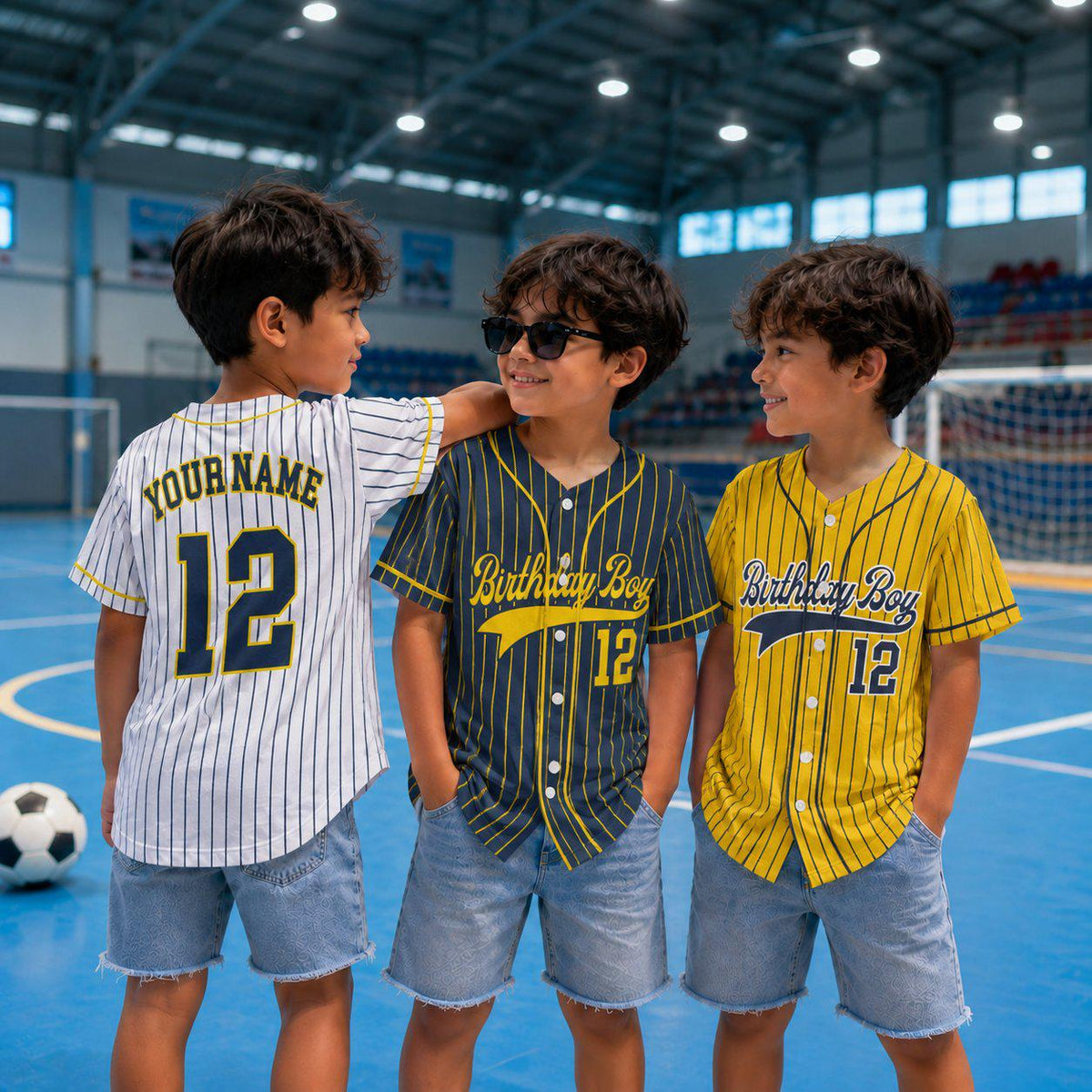 Custom Birthday Boy Baseball Jersey, Solid Navy Blue Team Shirt, Personalized Name Number Uniform, Matching Sports Party Outfit