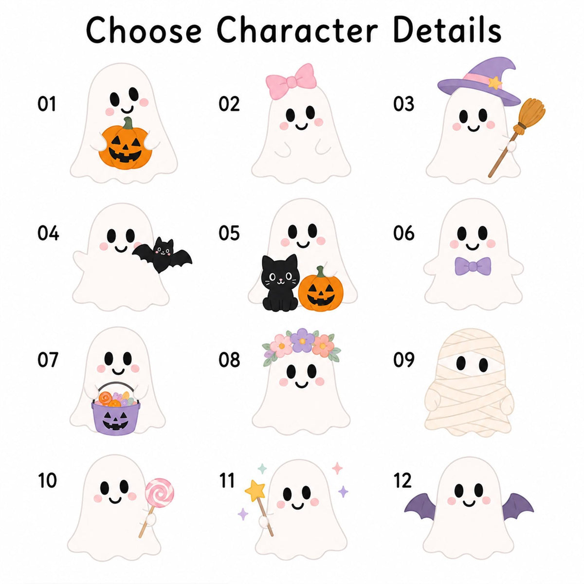 Custom Name Kids Witch Hat, Personalized Cute Ghost Purple Quilted Halloween Costume Hat for Girls and Toddlers, Halloween Gift For Kid
