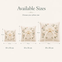 Custom Hand Embroidery Monogram & Date Ring Bearer Pillow, Personalized Embroidered Innitials Linen Wedding Cushion, Ring Holder Pillow Gift