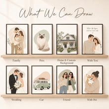 Custom Engagement Couple Photo Watercolor Wooden Stake Mat Cork, Personalized Wedding Gift For Newly Engaged Couple, Anniversary Gift