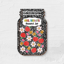 Composition Book Teacher Reward Jar, Custom Classroom Jar, Back To School Gift