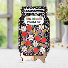 Composition Book Teacher Reward Jar, Custom Classroom Jar, Back To School Gift