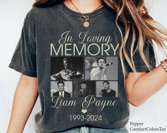 In Loving Memory Liam Payne 1993 2024 Vintage Retro Shirt Thank You Liam Payne Shirt