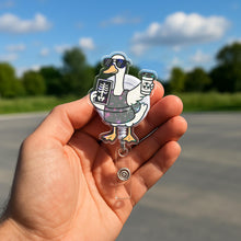 Silly Goose Radiology Badge Reel, Funny X-ray Tech Gift