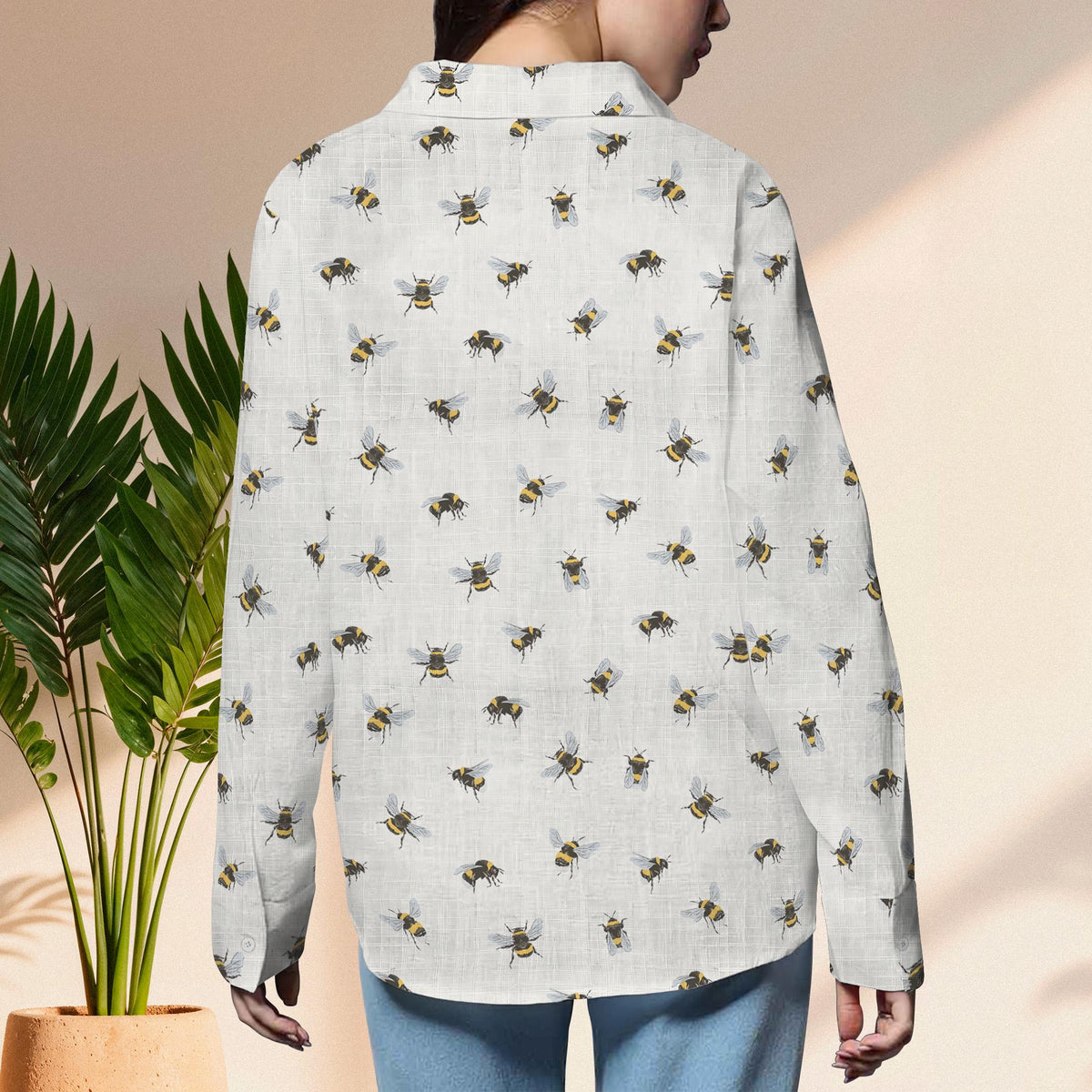 Retro Queen Bee Women Blouse, Bee Lover Gift