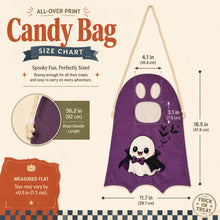 Custom Leopard Camo Stripe Checkered Ghost Trick Or Treat Bucket Bag, Personalized Ghost Halloween Candy Bag, Kid Halloween Gifts