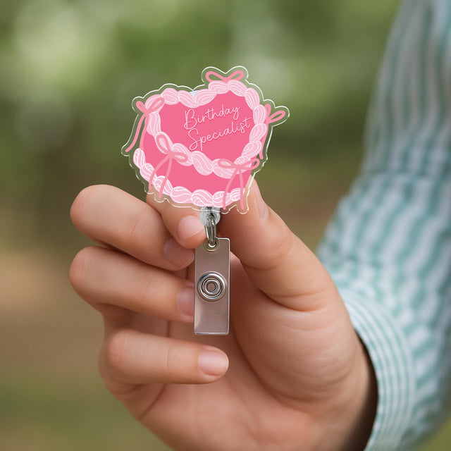 Birthday Specialist Badge Reel, Labor and Delivery Nurse Gift