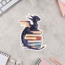 Book Dragon Sticker, Cute Book Sticker, Fantasy Book Lover Gift, Kindle Decal, Reading Lover Gift