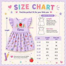 Custom Kid Name Ghost Flower Coquette Bow Ruffle Sleeve Dress, Personalized Pastel Halloween Kid Girl Dress, Trick Or Treat Outfit