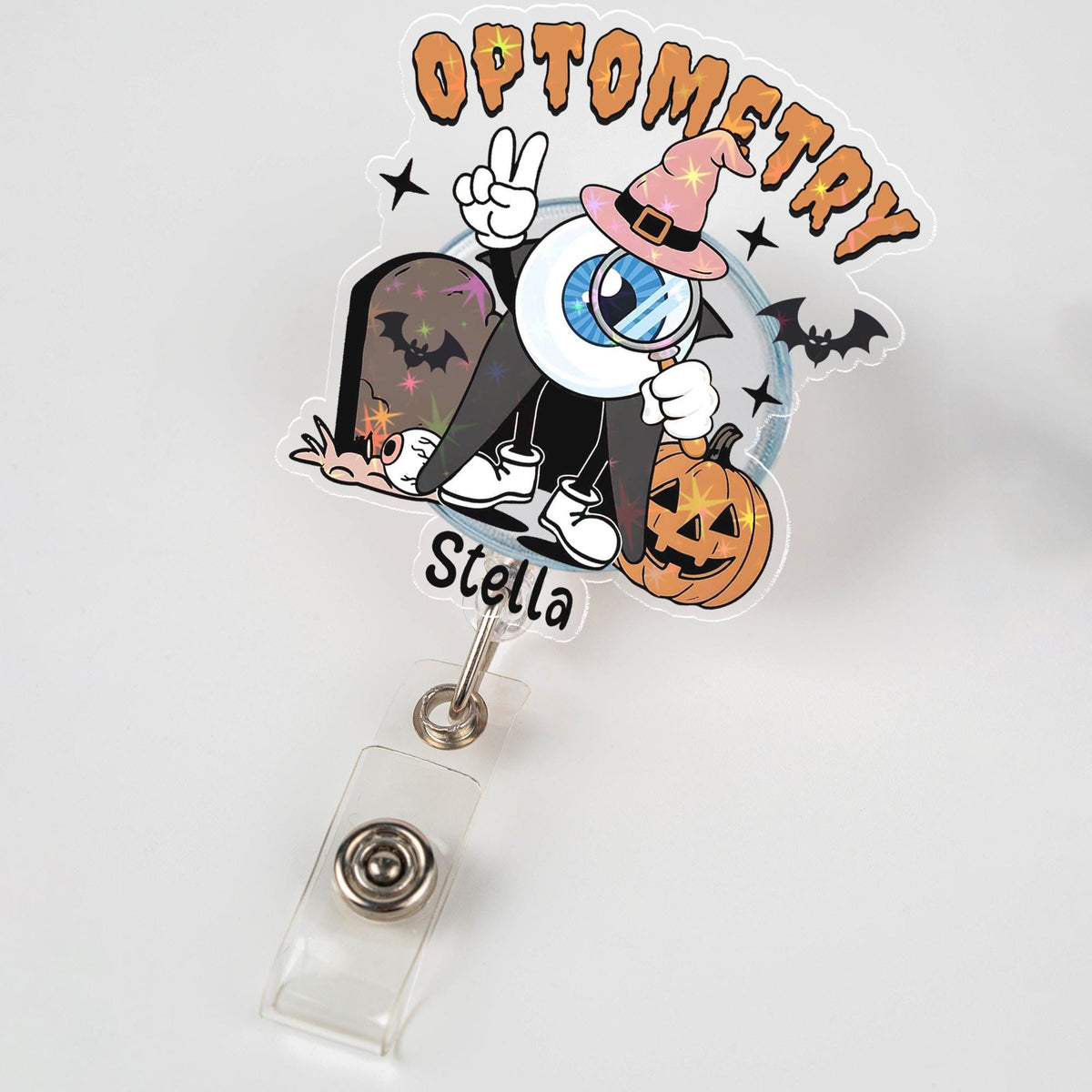 Halloween Optometry Badge Reel, Sight Squad Gift