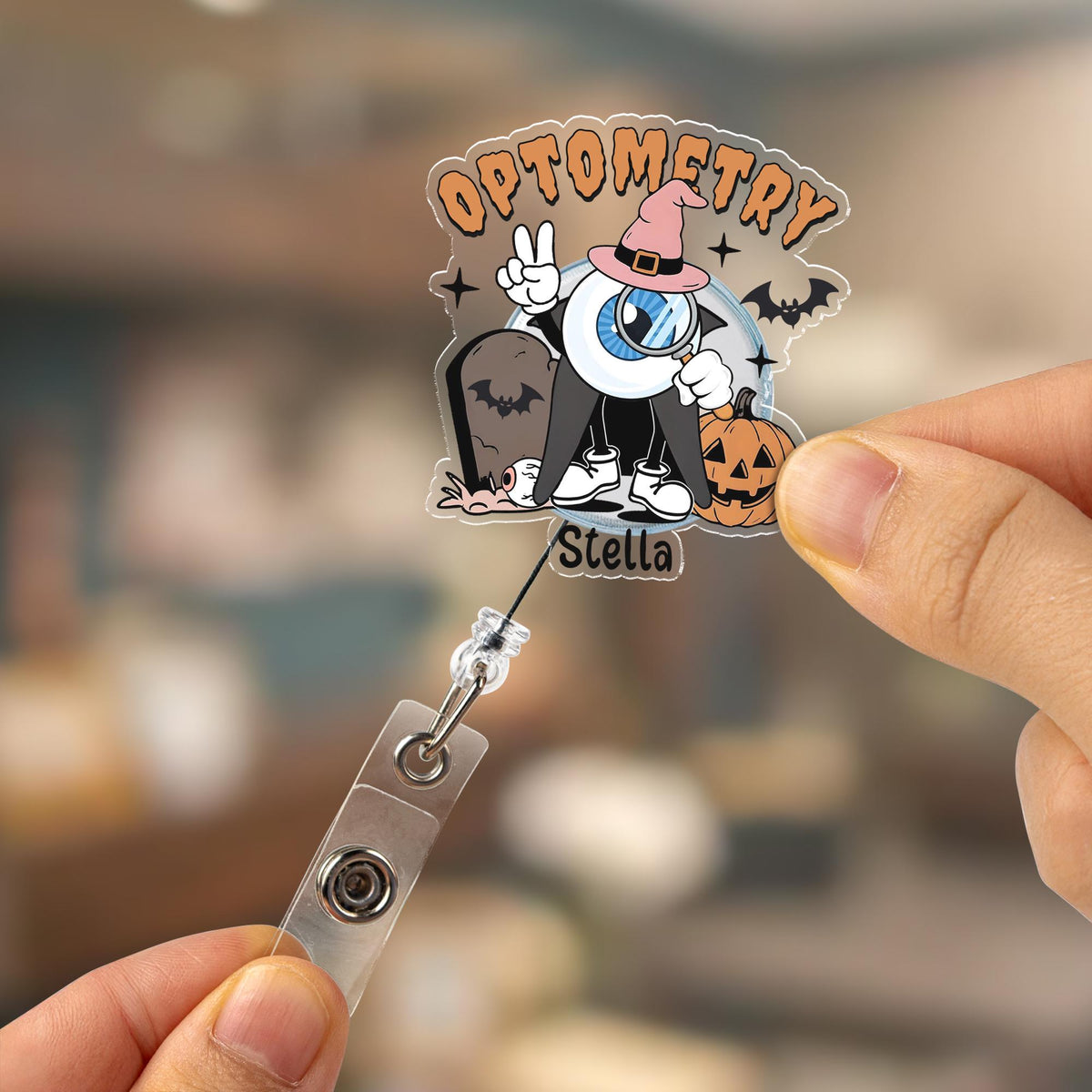 Halloween Optometry Badge Reel, Sight Squad Gift