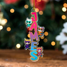 Personalized Superkitties Name Christmas Ornament