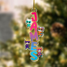 Personalized Superkitties Name Christmas Ornament